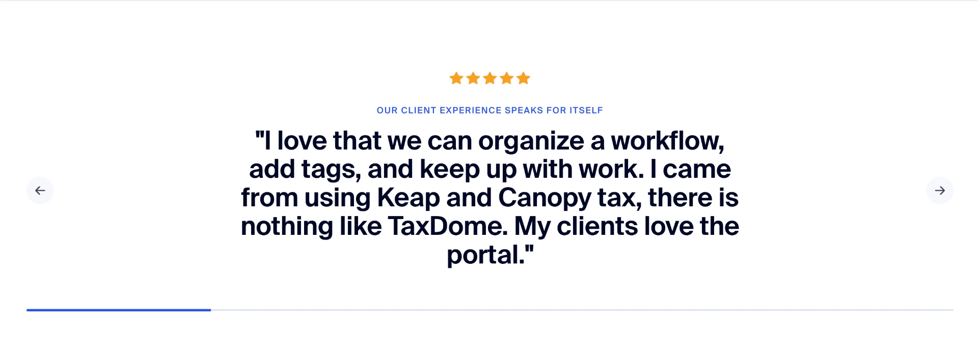 TaxDome competitor comparison page